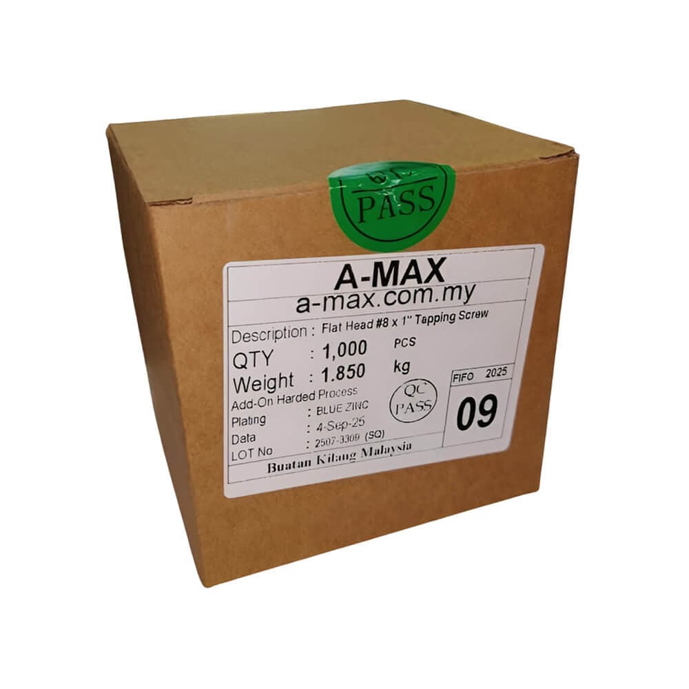 A-MAX #8X1” Tapping Screw Flat head